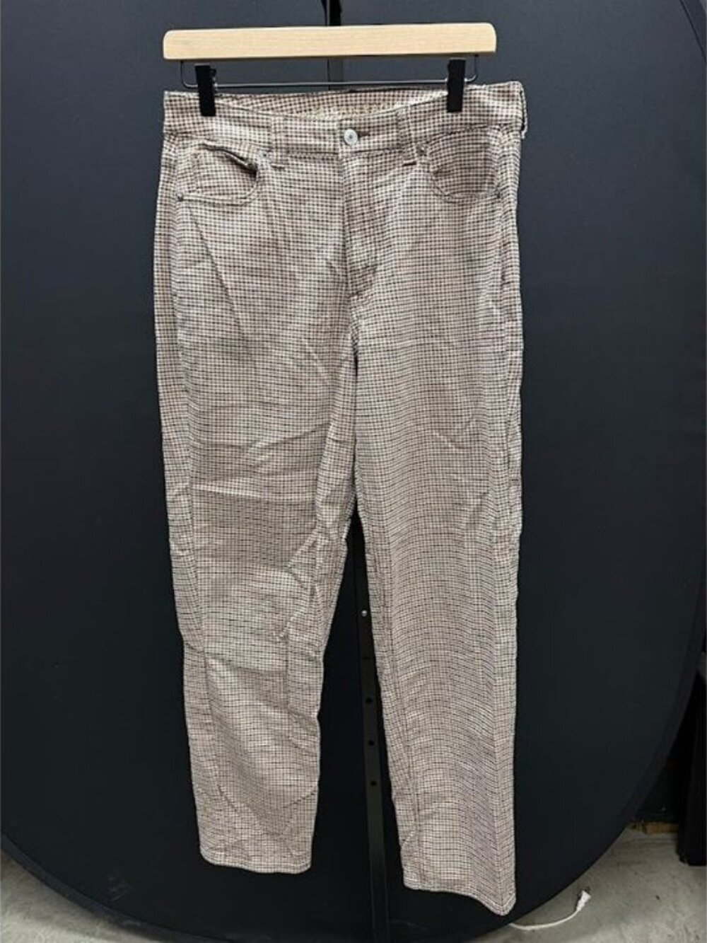American Eagle Brown Houndstooth Mom Jean Pants